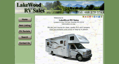 Desktop Screenshot of lakewoodrvsales.com